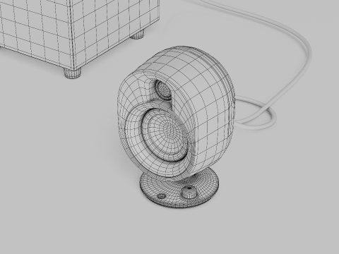 STEELSERIES ARENA 7 ILLUMINATED TWO POINT ONE SPEAKERS Modelo 3D