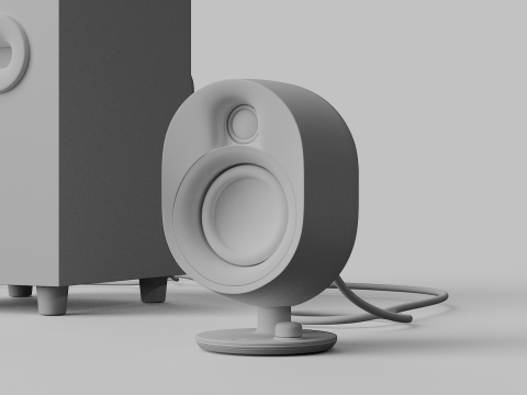 STEELSERIES ARENA 7 ILLUMINATED TWO POINT ONE SPEAKERS Modelo 3D