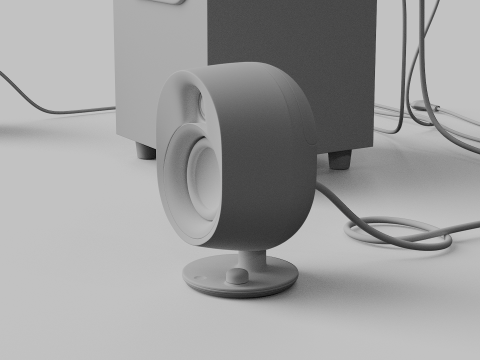 STEELSERIES ARENA 7 ILLUMINATED TWO POINT ONE SPEAKERS Modelo 3D