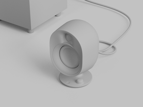 STEELSERIES ARENA 7 ILLUMINATED TWO POINT ONE SPEAKERS Modelo 3D