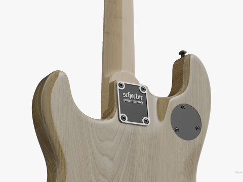 SCHECTER JUSTIN BECK ANI TRADITIONAL 3D Модель