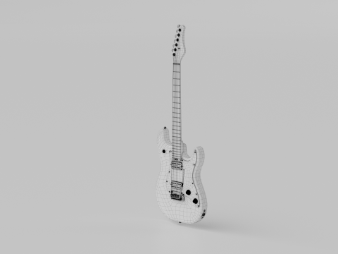 SCHECTER JUSTIN BECK ANI TRADITIONAL 3D Модель