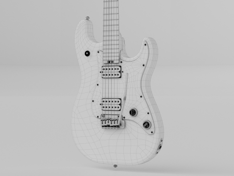 SCHECTER JUSTIN BECK ANI TRADITIONAL 3D Модель