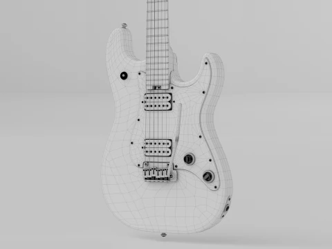 SCHECTER JUSTIN BECK ANI TRADITIONAL 3D Model