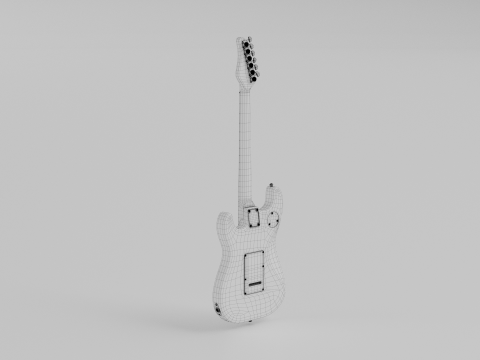 SCHECTER JUSTIN BECK ANI TRADITIONAL 3D Модель