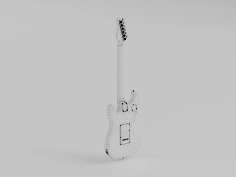 SCHECTER JUSTIN BECK ANI TRADITIONAL 3D Model