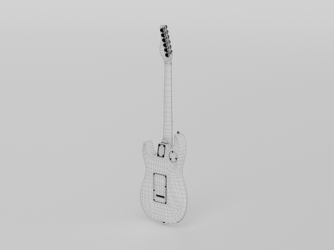 SCHECTER JUSTIN BECK ANI TRADITIONAL 3D Модель