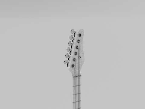 SCHECTER JUSTIN BECK ANI TRADITIONAL 3D Модель