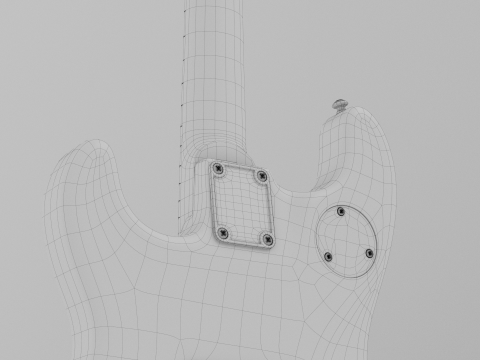 SCHECTER JUSTIN BECK ANI TRADITIONAL 3D Модель