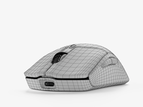 HYPERX PULSEFIRE HASTE TWO PRO FOUR K WIRELESS 3D Model