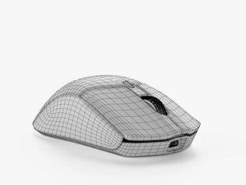 HYPERX PULSEFIRE HASTE TWO PRO FOUR K WIRELESS 3D Model