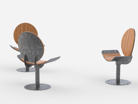 TORD BOONTJE ROTATING SEAT AND COLLECTION Model 3D