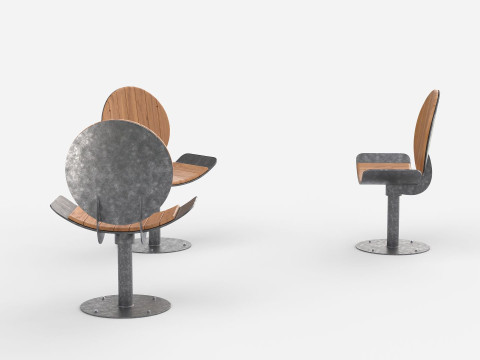 TORD BOONTJE ROTATING SEAT AND COLLECTION Model 3D