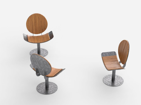 TORD BOONTJE ROTATING SEAT AND COLLECTION Model 3D