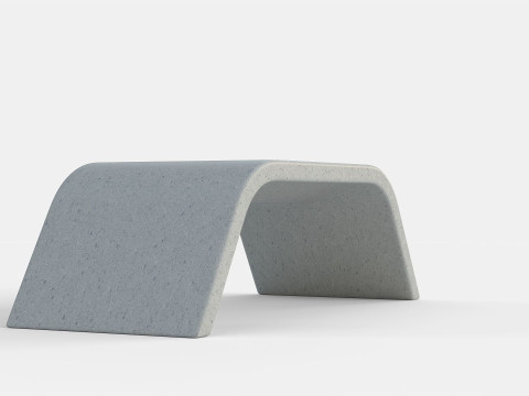 METALCO RIBBON BENCH COLLECTION Modello 3D