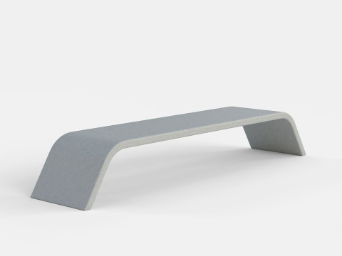 METALCO RIBBON BENCH COLLECTION Modello 3D