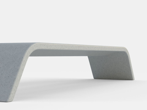 METALCO RIBBON BENCH COLLECTION Modello 3D