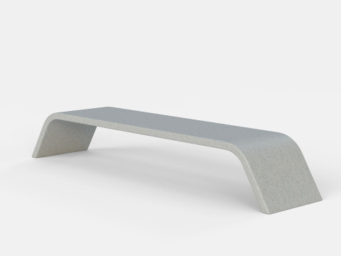 METALCO RIBBON BENCH COLLECTION Modello 3D