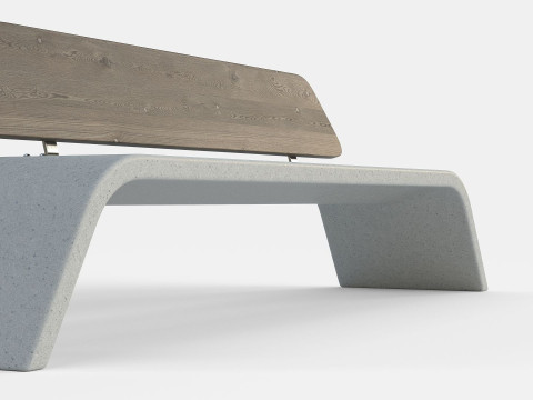 METALCO RIBBON BENCH COLLECTION Modello 3D