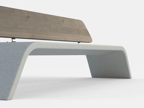 METALCO RIBBON BENCH COLLECTION 3D Model