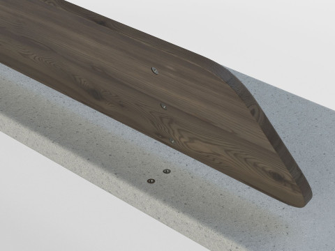 METALCO RIBBON BENCH COLLECTION Modello 3D