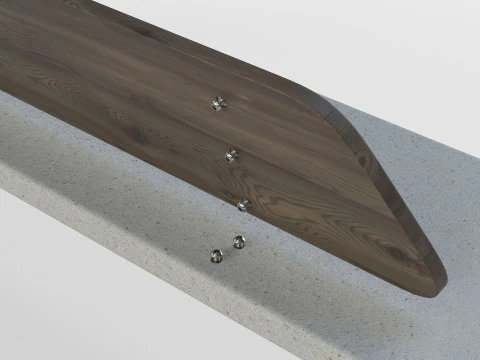 METALCO RIBBON BENCH COLLECTION 3D Model