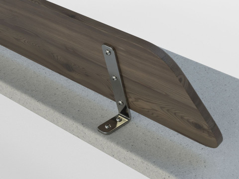 METALCO RIBBON BENCH COLLECTION Modello 3D