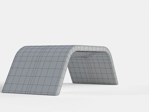 METALCO RIBBON BENCH COLLECTION Modello 3D
