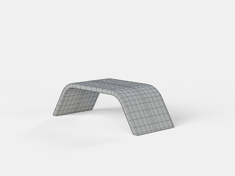 METALCO RIBBON BENCH COLLECTION Modello 3D