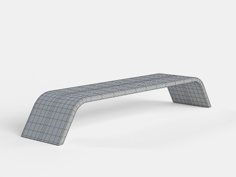 METALCO RIBBON BENCH COLLECTION Modello 3D