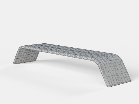 METALCO RIBBON BENCH COLLECTION Modello 3D