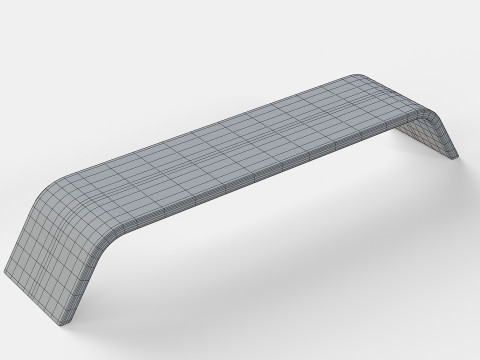 METALCO RIBBON BENCH COLLECTION Modello 3D