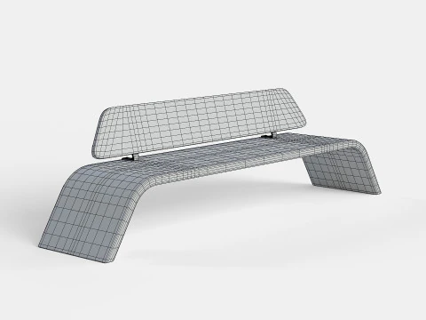METALCO RIBBON BENCH COLLECTION 3D Model