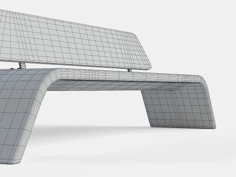 METALCO RIBBON BENCH COLLECTION 3D Model