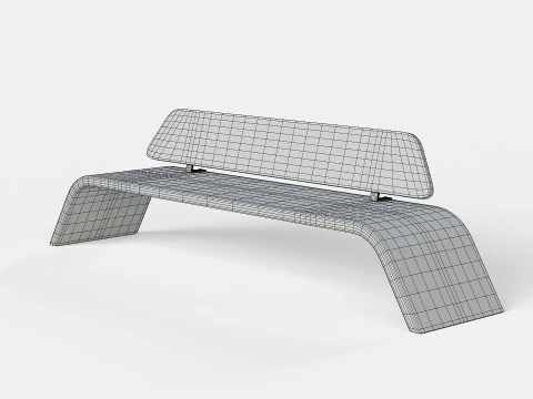 METALCO RIBBON BENCH COLLECTION 3D Model