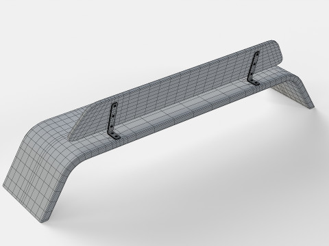 METALCO RIBBON BENCH COLLECTION Modello 3D
