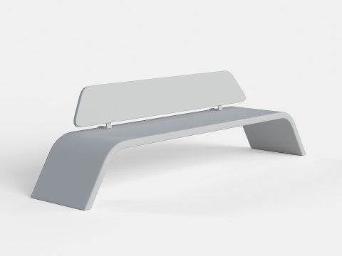 METALCO RIBBON BENCH COLLECTION Modello 3D