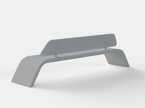 METALCO RIBBON BENCH COLLECTION Modello 3D