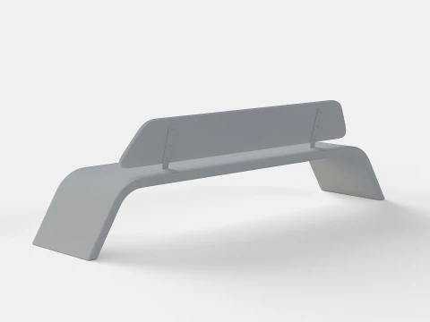 METALCO RIBBON BENCH COLLECTION 3D Model