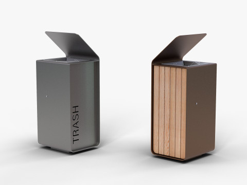 METALCO YES LITTER BIN COLLECTION 3D Model