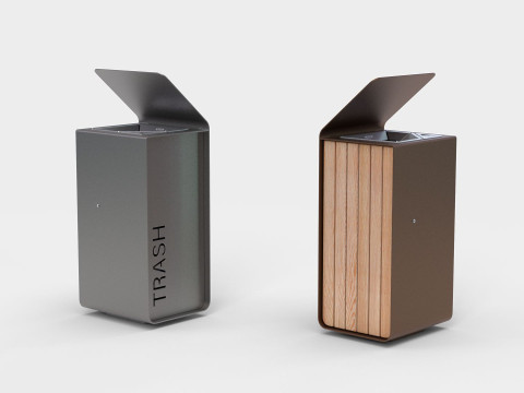 METALCO YES LITTER BIN COLLECTION 3Dモデル