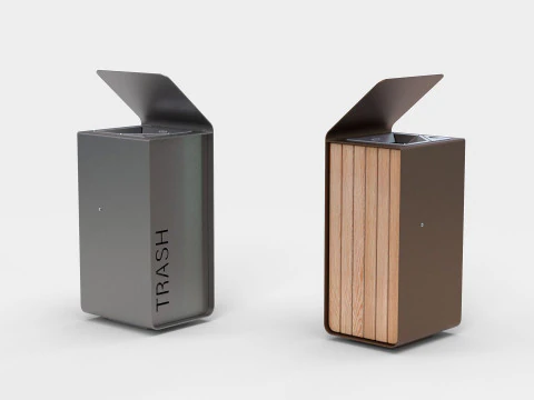 METALCO YES LITTER BIN COLLECTION 3D Model