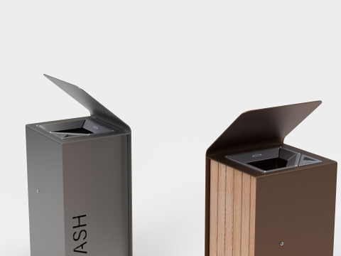 METALCO YES LITTER BIN COLLECTION 3Dモデル