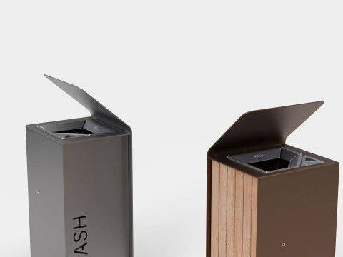 METALCO YES LITTER BIN COLLECTION 3D Model