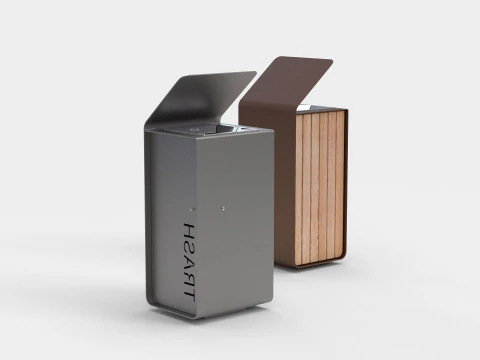 METALCO YES LITTER BIN COLLECTION 3D Model