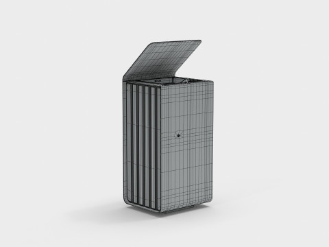 METALCO YES LITTER BIN COLLECTION 3Dモデル