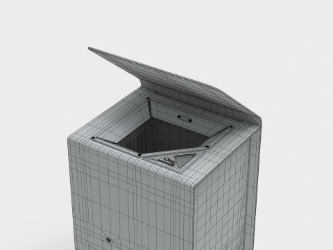 METALCO YES LITTER BIN COLLECTION 3Dモデル