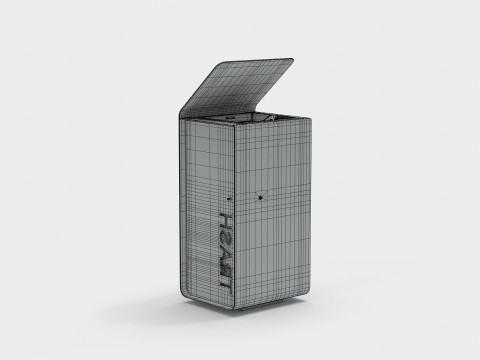 METALCO YES LITTER BIN COLLECTION 3Dモデル
