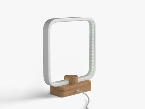 MINIMALIST LED WOOD TABLE LAMP Model 3D