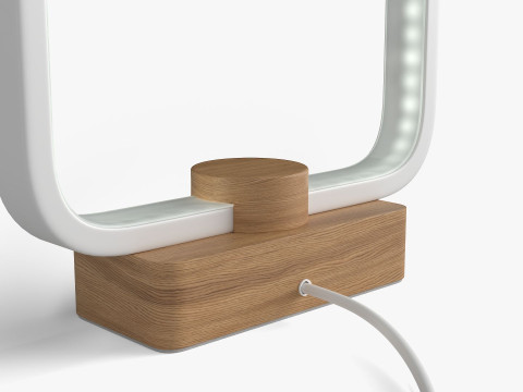 MINIMALIST LED WOOD TABLE LAMP Model 3D
